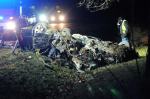 W wypadku w Gwoździcach zginął 22-letni kierowca mercedesa i jego 20-letnia pasażerka