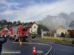 Pożar budynku jednorodzinnego w Zawadzie. W akcji 8 zastępów straży