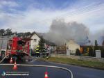 Pożar budynku jednorodzinnego w Zawadzie. W akcji 8 zastępów straży