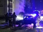 Pożar samochodu osobowego na ulicy Kieleckiej w Opolu