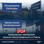 Janusz Kowalski chce likwidacji dwujęzycznych tablic. "To jest Polska!"