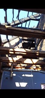 Pożar domu w Bielicach. Czteroosobowa rodzina została bez dachu nad głową