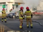Pożar samochodu na ulicy Kieleckiej w Opolu