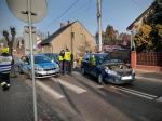 Zderzenie pojazdów w Praszce. Jedna osoba została ranna