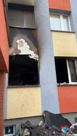 Pożar mieszkania w bloku na osiedlu w Kędzierzynie Koźlu 