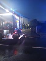 Pożar BMW na posesji w Dalachowie