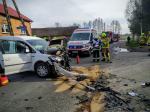 Zderzenie samochodów w powiecie oleskim. Wśród rannych jest dziecko