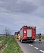 Dachowanie w Kolnicy koło Brzegu. Dwie osoby zostały ranne