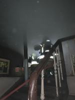 Pożar budynku wielorodzinnego w Gogolinie. W akcji kilka zastępów straży