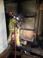 Pożar budynku wielorodzinnego w Gogolinie. W akcji kilka zastępów straży