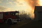 Pożar budynku gospodarczego w Niwkach. Interweniowały 4 zastępy straży