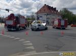 Zderzenie samochodów na skrzyżowaniu w Opolu