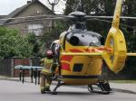 Wypadek z udziałem motocyklisty w Choruli. Lądował śmigłowiec LPR