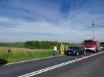 Samochód wypadł z drogi. Zdarzenie drogowe w Ciężkowicach