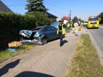 Wypadek w Lędzinach. Jedna osoba trafiła do szpitala