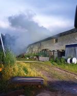 Pożar stodoły w powiecie kędzierzyńsko-kozielskim 