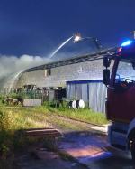 Pożar stodoły w powiecie kędzierzyńsko-kozielskim 