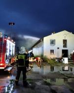 Pożar stodoły w powiecie kędzierzyńsko-kozielskim 