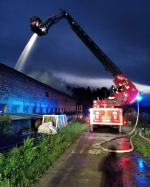 Pożar stodoły w powiecie kędzierzyńsko-kozielskim 