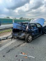 Zderzenie kilku pojazdów na 209 km autostrady A4. Lądował śmigłowiec LPR