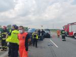Zderzenie kilku pojazdów na 209 km autostrady A4. Lądował śmigłowiec LPR