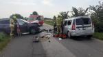 Wypadek pod Skorogoszczą. Kobieta w zaawansowanej ciąży zabrana przez LPR