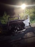 Pożar lawety w Turawie