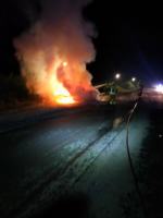 Pożar lawety w Turawie