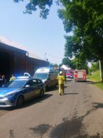 Wypadek w powiecie nyskim. Kierowca wjechał w drzewo