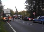 Samochód ciężarowy i bus zderzyły się pod Kluczborkiem