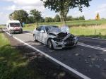 27-letni kierowca BMW nie ustąpił pierwszeństwa przejazdu. Doszło do zderzenia