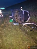 Straciła panowanie nad pojazdem - wypadła z autostrady