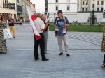 Spontaniczny protest na Placu Wolności w Opolu