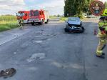 Kolizja na skrzyżowaniu w Gorzowie Śląskim