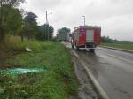 Wypadek w Ciężkowicach na drodze krajowej nr 45
