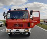 Samochód osobowy wjechał w naczepę samochodu ciężarowego na autostradzie A4