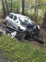 Wypadek w Bierdzanach na trasie Opole - Kluczbork