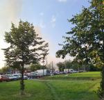 Na osiedlu Chabrów doszczętnie spłonął samochód