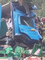 Kierowca ciężarówki uderzył w drzewo. Śmiertelny wypadek w Ujeździe