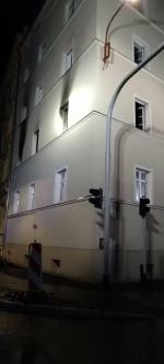 Pożar w budynku wielorodzinnym w Brzegu