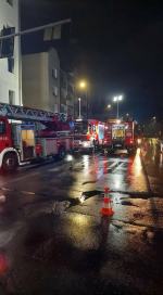 Pożar w budynku wielorodzinnym w Brzegu