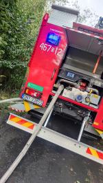 Pożar pustostanu w powiecie nyskim