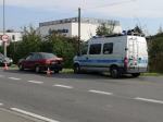 Zderzenie pojazdów przy przejeździe kolejowym na ulicy Częstochowskiej