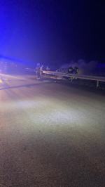 BMW spłonęło na A4