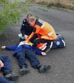 Szkolenie policjantów oddziału prewencji