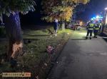 Kierujący punto uderzył w drzewo. Wypadek w gminie Wołczyn