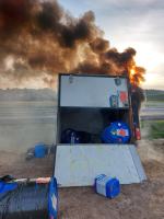 Kilkanaście zastępów straży, policja i helikopter na obwodnicy Niemodlina