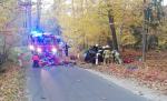 Wypadek w powiecie brzeskim. Nie żyje kierowca osobówki