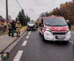 Wypadek w Walidrogach. Ranny policjant trafił do szpitala