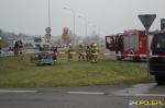 Zderzenie pojazdów w Chrząstowicach. Jednoauto dachowało
